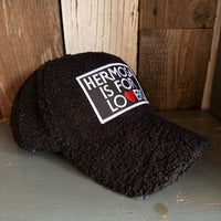 Hermosa Beach HERMOSA IS FOR LOVERS Sherpa Cap - Black