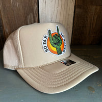 SO FAR :: SO BUENO High Crown Trucker Hat - Khaki