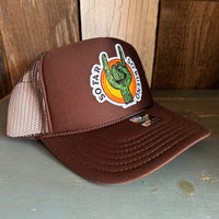 SO FAR :: SO BUENO High Crown Trucker Hat - Brown