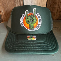 SO FAR :: SO BUENO High Crown Trucker Hat - Dark Green