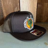 SO FAR :: SO BUENO Trucker Hat - Black (Flat Brim)