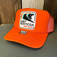 Hermosa Beach SURF HERMOSA :: OPEN DAILY Trucker Hat - Orange