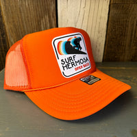 Hermosa Beach SURF HERMOSA :: OPEN DAILY Trucker Hat - Orange