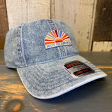 Hermosa Beach MUY HERMOSA :: COASTAL EDITION 6 Panel Low Profile Dad Hat - Light Blue Denim