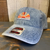 Hermosa Beach MUY HERMOSA :: COASTAL EDITION 6 Panel Low Profile Dad Hat - Light Blue Denim