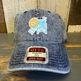 Hermosa Beach LIFEGUARD TOWER 6 Panel Low Profile Dad Hat - Deep Navy Denim
