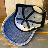 Hermosa Beach LIFEGUARD TOWER 6 Panel Low Profile Dad Hat - Deep Navy Denim