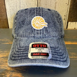 Hermosa Beach CLASSIC LOGO 6 Panel Low Profile Dad Hat - Deep Navy Denim