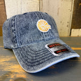 Hermosa Beach CLASSIC LOGO 6 Panel Low Profile Dad Hat - Deep Navy Denim