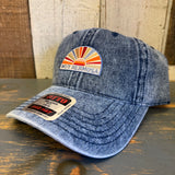 Hermosa Beach MUY HERMOSA :: COASTAL EDITION 6 Panel Low Profile Dad Hat - Deep Navy Denim
