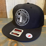 SOUTH BAY SURF CALIFORNIA (Black Patch) 6 Panel Snapback Hat Cap - Black
