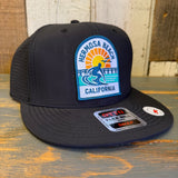 Hermosa Beach 1 to 3 FEET HIGH & RISING 6 Panel Snapback Hat Cap - Black