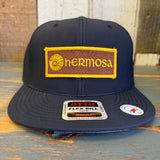 Hermosa Beach AS REAL AS THE STREETS 6 Panel Snapback Hat Cap - Black