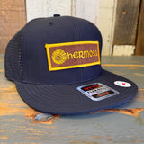 Hermosa Beach AS REAL AS THE STREETS 6 Panel Snapback Hat Cap - Black