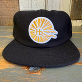Hermosa Beach CLASSIC LOGO Premium 6-Panel Strapback Hat - Black