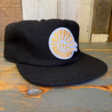 Hermosa Beach CLASSIC LOGO Premium 6-Panel Strapback Hat - Black