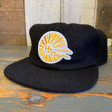 Hermosa Beach CLASSIC LOGO Premium 6-Panel Strapback Hat - Black