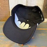 SURF HERMOSA :: OPEN DAILY Premium 5-Panel Corduroy Hat - Black/White Rope