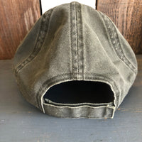 Hermosa Beach AS REAL AS THE STREETS - 6 Panel Low Profile Style Dad Hat with Velcro Closure - Olive Green