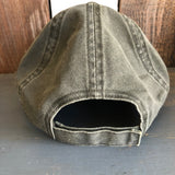 Hermosa Beach AS REAL AS THE STREETS - 6 Panel Low Profile Style Dad Hat with Velcro Closure - Olive Green