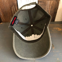 Hermosa Beach AS REAL AS THE STREETS - 6 Panel Low Profile Style Dad Hat with Velcro Closure - Olive Green