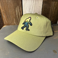 BIGFOOT ADVENTURE 6 Panel Low Profile Dad Hat - Desert Green by Brist