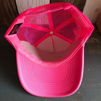 Hermosa Beach MUY HERMOSA Trucker Hat - Neon Pink