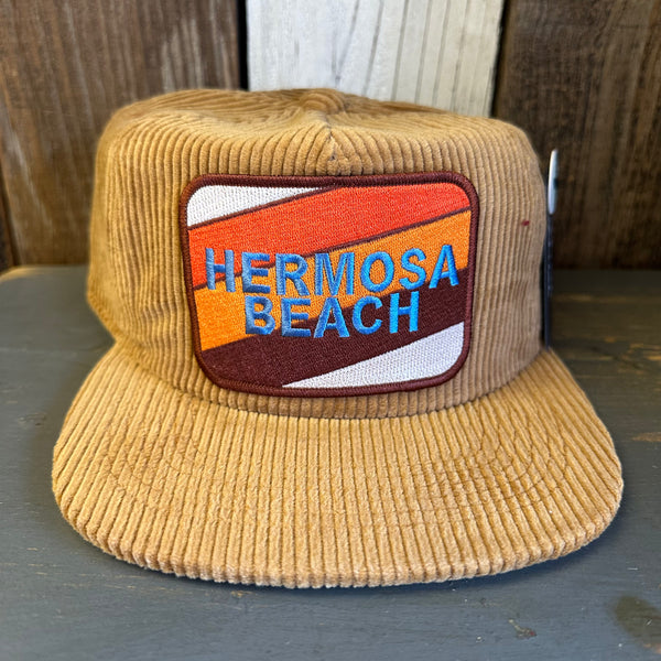 Hermosa Beach GOLF CARTS & YOGA PANTS Vintage Corduroy Hat - Khaki Brown