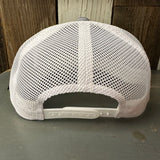 MANHATTAN BEACH PIER & ROUNDHOUSE - 6 Panel Trucker Hat - Heather Grey/White
