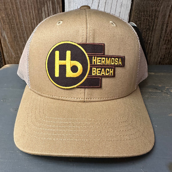 Hermosa Beach THE NEW STYLE - 6 Panel Trucker Hat - Camel/Khaki