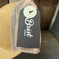 Hermosa Beach THE NEW STYLE - 6 Panel Trucker Hat - Camel/Khaki