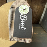SOUTH BAY SURF (Multi Color Patch) - 6 Panel Trucker Hat - Camel/Khaki