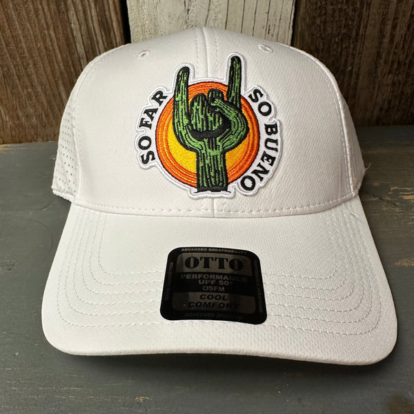 SO FAR :: SO BUENO - 6 Panel Low Profile Baseball Cap - White