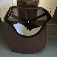 Hermosa Beach OBLIGATORY SUNSET Premium Cork Trucker Hat (Brown)