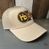 Hermosa Beach THE NEW STYLE - 5 Panel Mid Profile Mesh Back Trucker Hat - Khaki