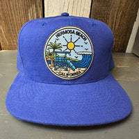 Hermosa Beach SHOREFRONT 6 Panel Mid Profile Baseball Cap - Royal Blue