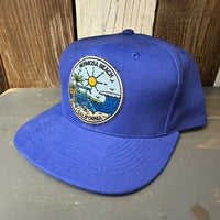 Hermosa Beach SHOREFRONT 6 Panel Mid Profile Baseball Cap - Royal Blue