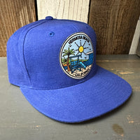 Hermosa Beach SHOREFRONT 6 Panel Mid Profile Baseball Cap - Royal Blue