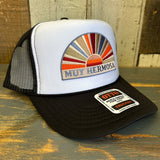 Hermosa Beach MUY HERMOSA Trucker Hat - Black/White/Black