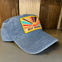 Hermosa Beach MUY HERMOSA 6 Panel Low Profile Style Dad Hat - Navy Denim