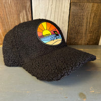Hermosa Beach OBLIGATORY SUNSET Sherpa Cap - Black
