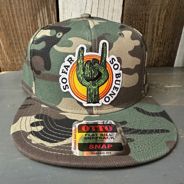SO FAR :: SO BUENO 6-Panel Mid Profile Snapback Hat - Camo