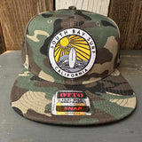 SOUTH BAY SURF (Multi Patch) 6-Panel Mid Profile Snapback Hat - Camo