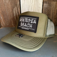 Hermosa Beach ROPER High Crown Trucker Hat - Olive