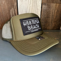 Hermosa Beach ROPER High Crown Trucker Hat - Olive