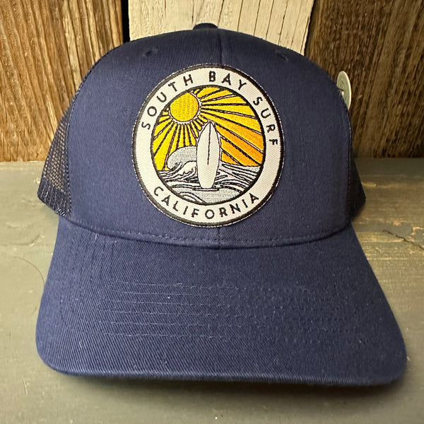 SOUTH BAY SUR (Navy Patch) 6 Panel Trucker Hat - Navy