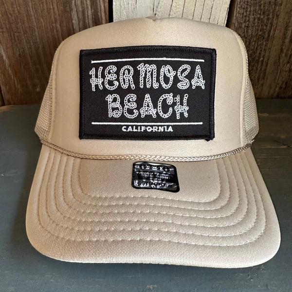 Hermosa Beach ROPER High Crown Trucker Hat (Khaki)