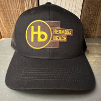 Hermosa Beach THE NEW STYLE - 6 Panel Trucker Hat - Black