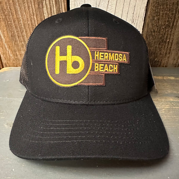 Hermosa Beach THE NEW STYLE - 6 Panel Trucker Hat - Black