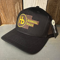 Hermosa Beach THE NEW STYLE - 6 Panel Trucker Hat - Black